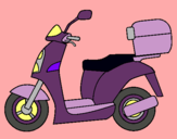 Dibujo Ciclomotor pintado por lor546