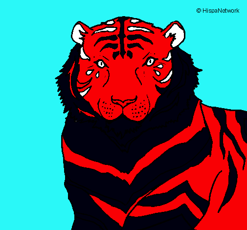 Dibujo Tigre pintado por onegato