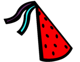 Dibujo Sombrero de cumpleaños pintado por lukaa