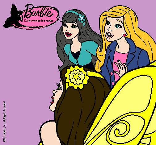 Barbie y sus amigas sorprendidas