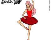 Dibujo Barbie bailarina de ballet pintado por 545456567