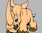 Dibujo Rinoceronte II pintado por guuysela