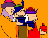 Dibujo Los Reyes Magos 3 pintado por nmxbhxnb8cfc