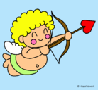 Dibujo Cupido pintado por jerr