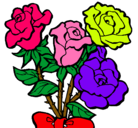 Dibujo Ramo de rosas pintado por meliverdun