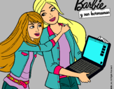 Dibujo El nuevo portátil de Barbie pintado por zu-star
