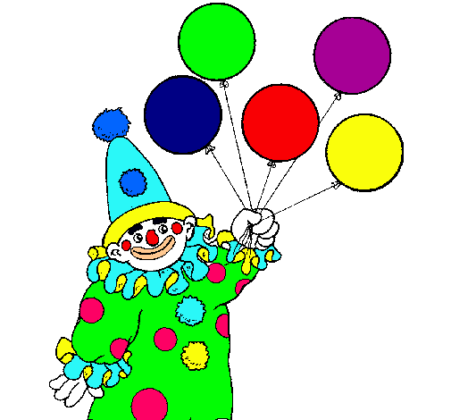 Payaso con globos