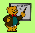 Dibujo Profesor oso pintado por anapastorbat