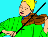 Dibujo Violinista pintado por GTAM