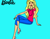 Dibujo Barbie moderna pintado por olter