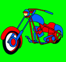 Dibujo Moto pintado por musculus