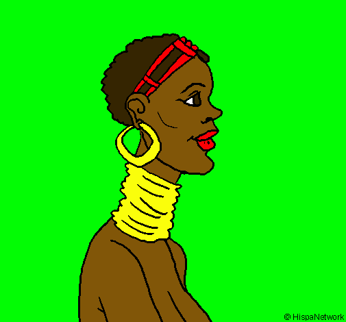 Dibujo Africana pintado por dany_miley