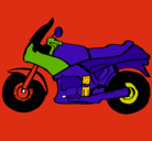 Dibujo Motocicleta pintado por saldivar