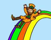 Dibujo Duende en el arco iris pintado por JoseD