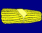 Dibujo Mazorca de maíz pintado por nOVE