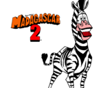 Dibujo Madagascar 2 Marty pintado por mayagr