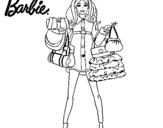 Dibujo Barbie de compras pintado por ggfgdgd