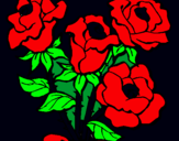 Dibujo Ramo de rosas pintado por JAMPOL