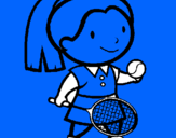 Dibujo Chica tenista pintado por gereros