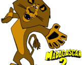 Dibujo Madagascar 2 Alex 2 pintado por leonidas