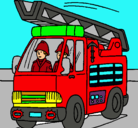 Dibujo Coche de Bomberos pintado por bugfjdbgjghj