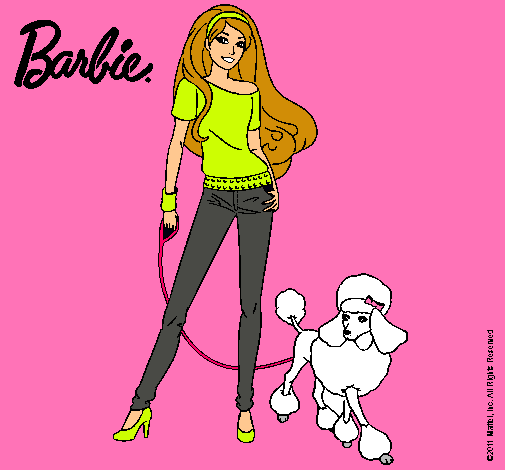 Dibujo Barbie con look moderno pintado por arleeth 