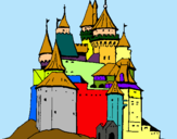 Dibujo Castillo medieval pintado por marba