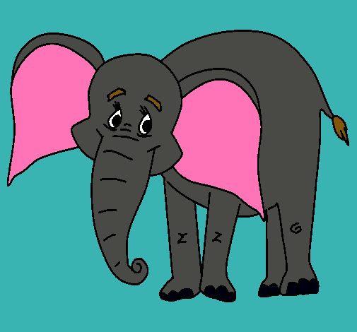 Elefante feliz