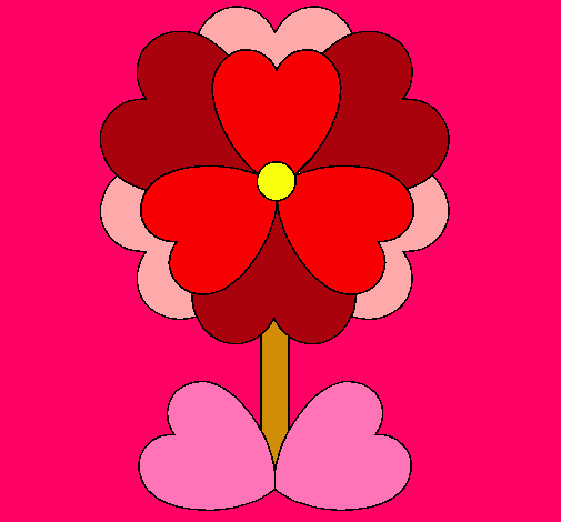 Flor de corazones