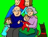 Dibujo Familia pintado por cahetes-10