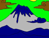 Dibujo Monte Fuji pintado por LAUBEJAR
