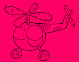 Dibujo Helicóptero adornado pintado por     OGFR