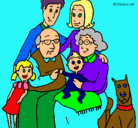 Dibujo Familia pintado por jakio