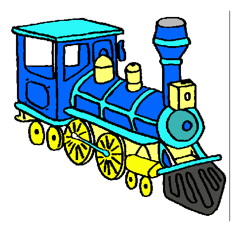 Dibujo Tren pintado por diego0