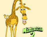 Dibujo Madagascar 2 Melman pintado por MICAELITHA