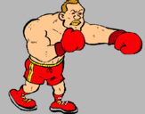 Dibujo Boxeador pintado por poquem