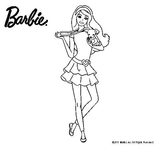 Barbie y su mascota