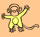 Dibujo Mono pintado por chanchip