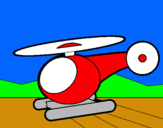 Dibujo Helicóptero pequeño pintado por sam02002