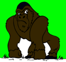 Dibujo Gorila pintado por mariannydani