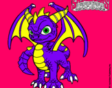 Dibujo Spyro pintado por dage