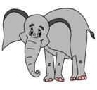Dibujo Elefante feliz pintado por selilemo