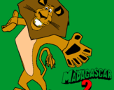 Dibujo Madagascar 2 Alex 2 pintado por llei