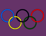 Dibujo Anillas de los juegos olimpícos pintado por Adelpho
