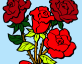 Dibujo Ramo de rosas pintado por WAEGERW