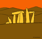 Dibujo Dolmen pintado por LAUBEJAR