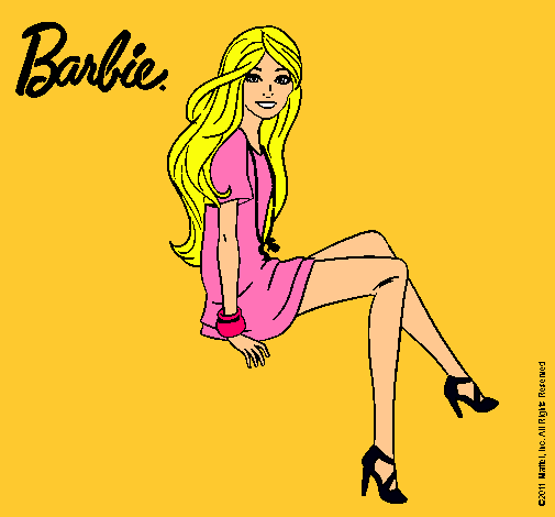 Barbie sentada