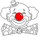 Dibujo Payaso con una gran sonrisa pintado por  cutf