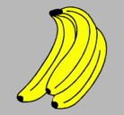Dibujo Plátanos pintado por alixkey