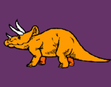 Dibujo Triceratops pintado por Osbaldo